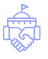 Government handshake purple